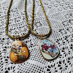 Upcycled Necklaces from New Old Components: Floral